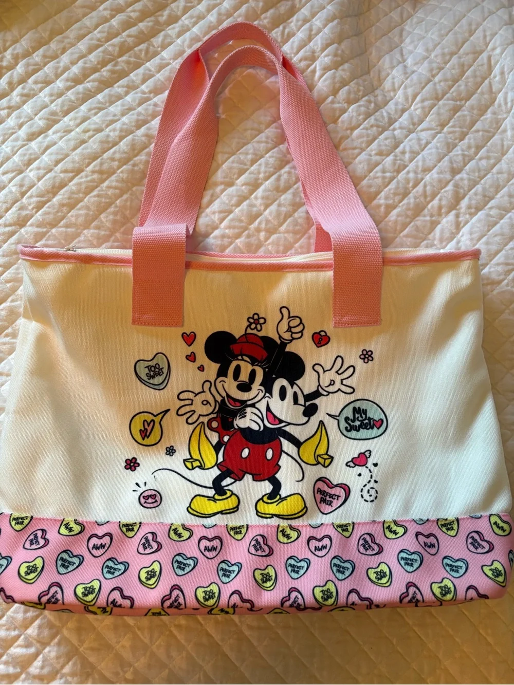 Disney Store - Mickey & Minnie “Perfect Pair” Valentine’s tote bag NWOT